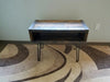 Industrial End, Side Table, TV Stand Reclaimed Distressed Wood with hairpin legs