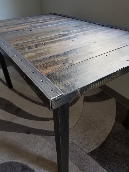 Black Friday Sale! Reclaimed Distressed Industrial Dining Table Pub Height Counter Height