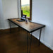 Sunburst Wood Desk Reclaimed Distressed Desk with Hairpin legs