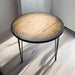 Sunburst Reclaimed Distressed Round Dining Table with Hairpin legs