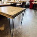 Reclaimed Distressed 2 Top, 4 Top, Hi Top, Bar Height, Counter Height Dining Table with Hairpin legs, Seats 6 8 10 12