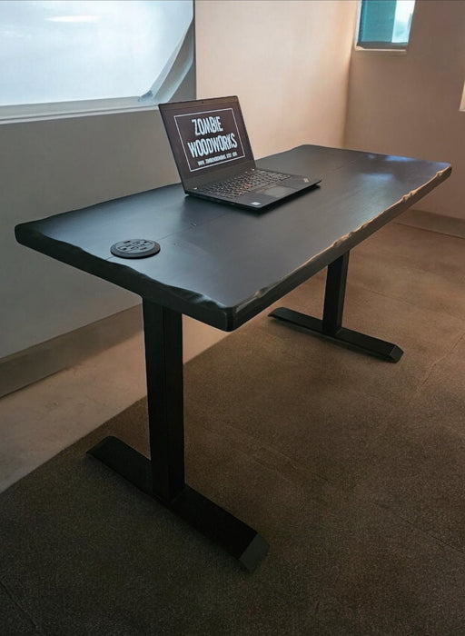 Black Void Electric Standing Desk with Adjustable Stand /Base