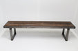 Hammered Steel Bench, Rustic with lots of Character